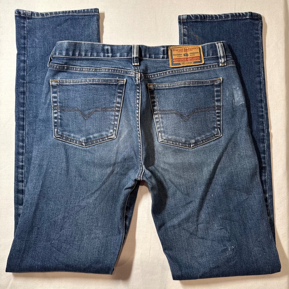 Diesel Industry RR55 Jeans Blue Denim Straight Leg Mens Size‎ 31